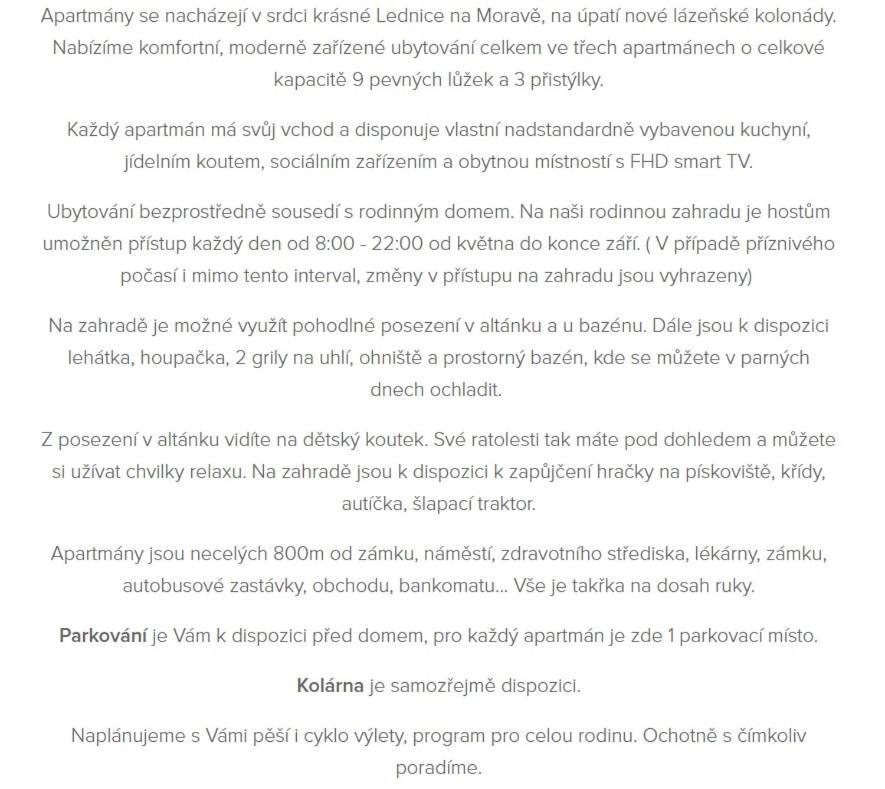 Apartmany Na Kolonade Lednice Exterior foto